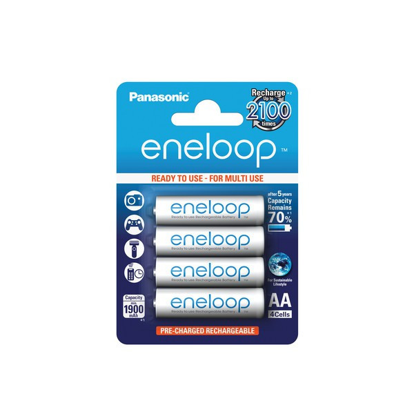 4x Panasonic eneloop Akkus f. Sanyo VPC-S1070