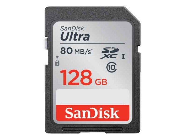 SanDisk SDXC 128GB Speicherkarte SanDisk Ultra 80 MB/s